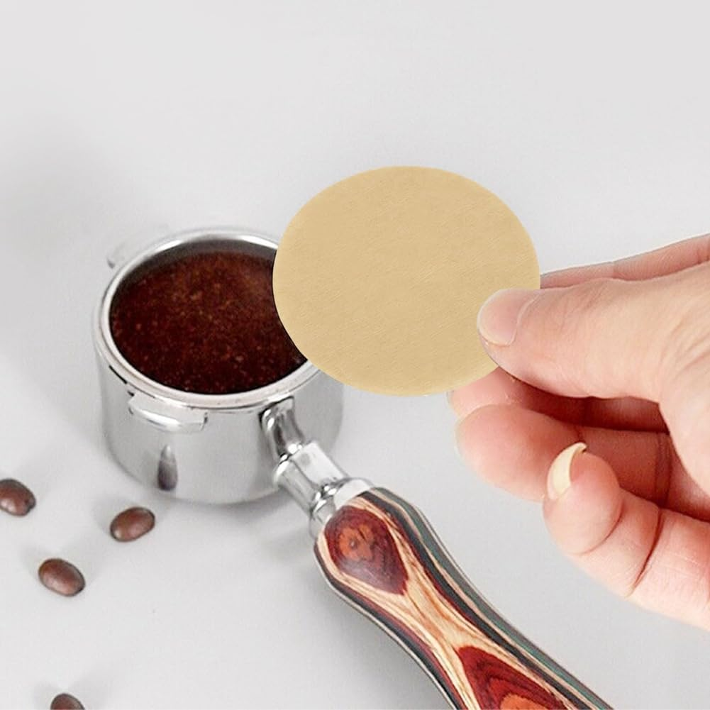 1600PCS Coffee Filter Replacement Paper,Unbleached round Unbleached Tea Filter Cap,Diy Espresso Cloth Filter Screen 64Mm