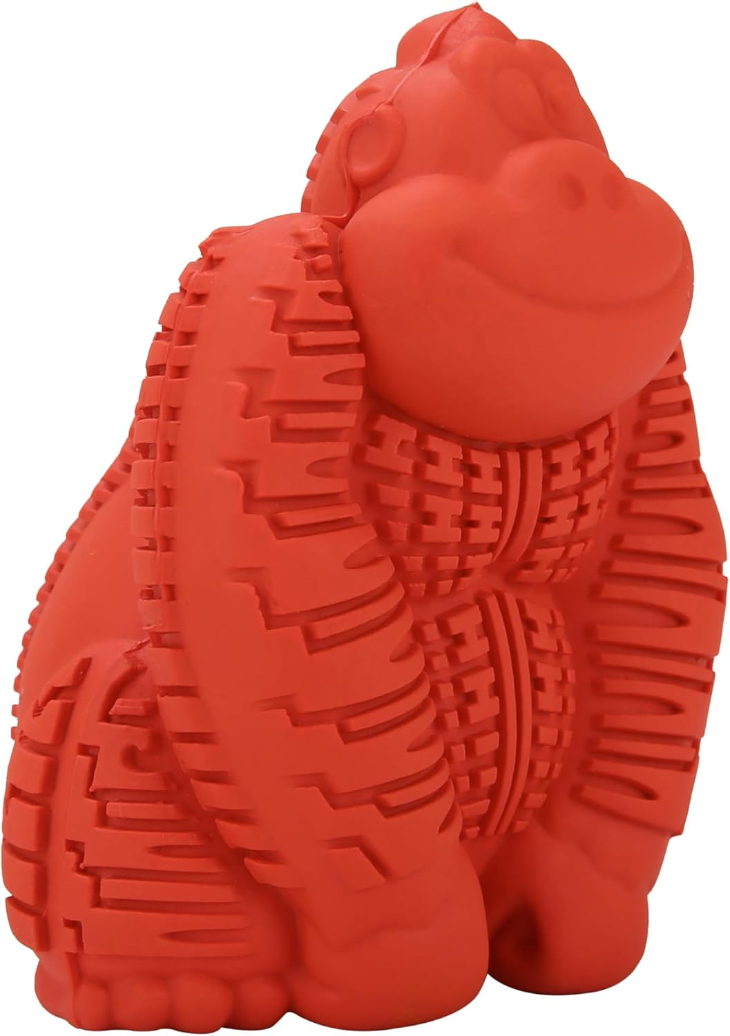 Arm & Hammer Super Treadz Mini Gorilla Dental Chew Toy for Dogs, Small, Red image number 1