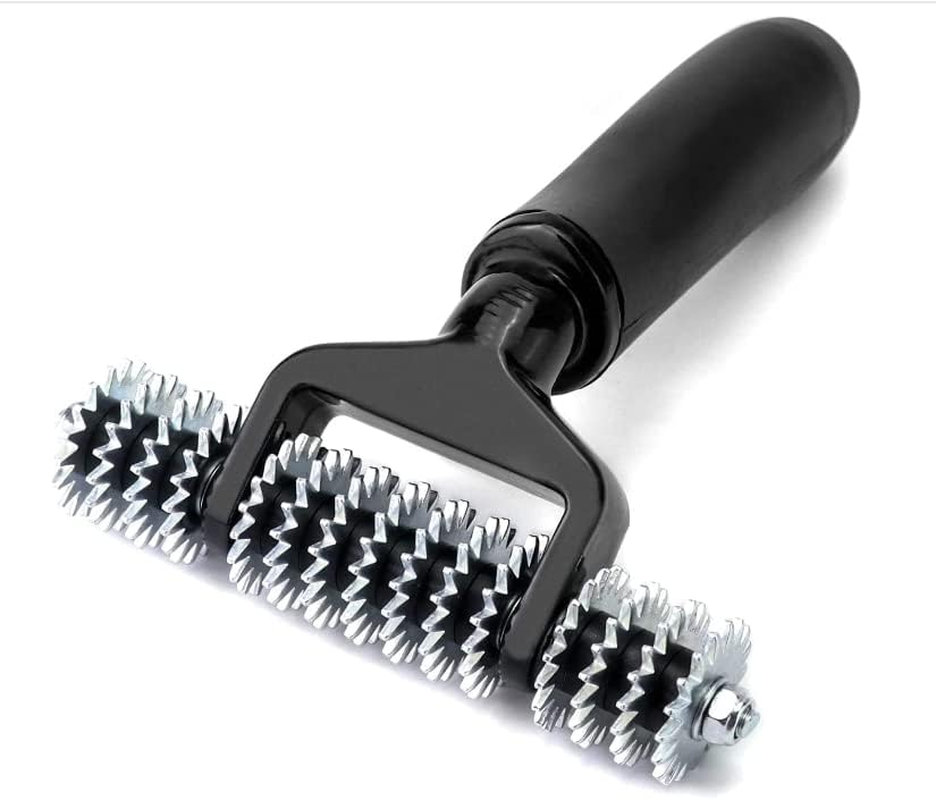 Zimpty ZY393 Seaming Roller Seaming Spiked Star Grooming Carpet Pile Roller image number 1