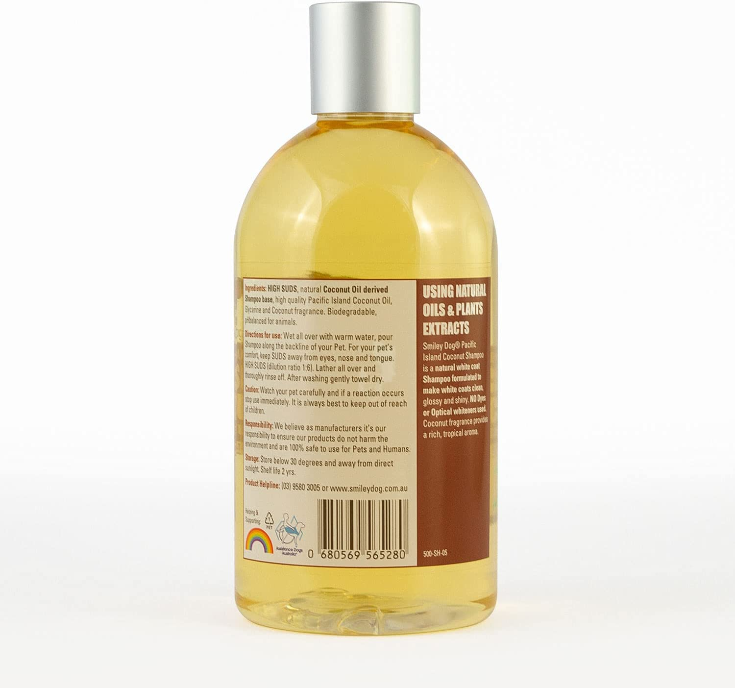 Natural Pacific Island Coconut Shampoo, 500 Ml, Clear image number 2