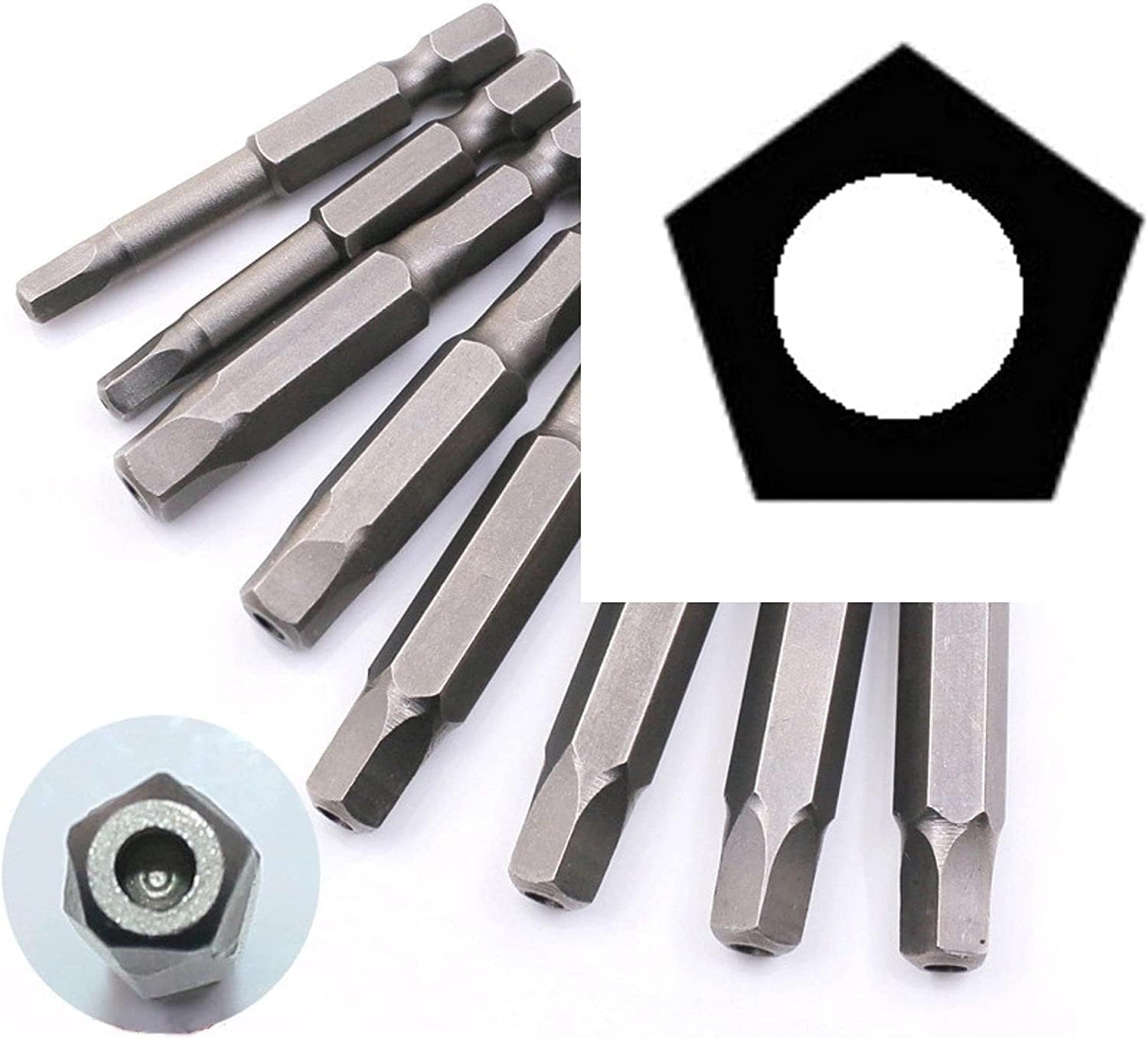 VT 10Pc Penta plus 5 Sided Security Screwdriver Bit Set