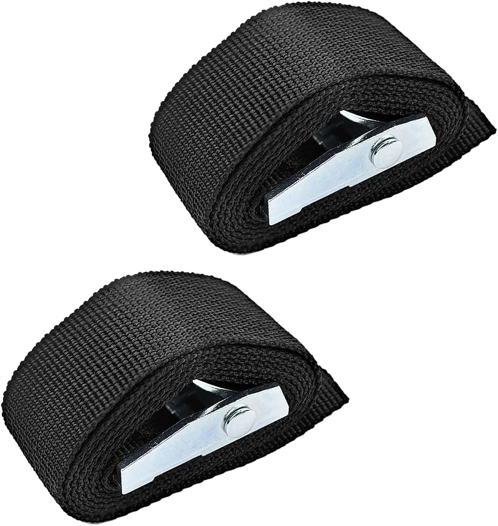2PCS Lashing Straps with Buckles Adjustable, up to 600Lbs,Tie down Straps for Motorcycle, Cargo, Trucks,Trailer,Luggage (1" X 3.3') image number 5