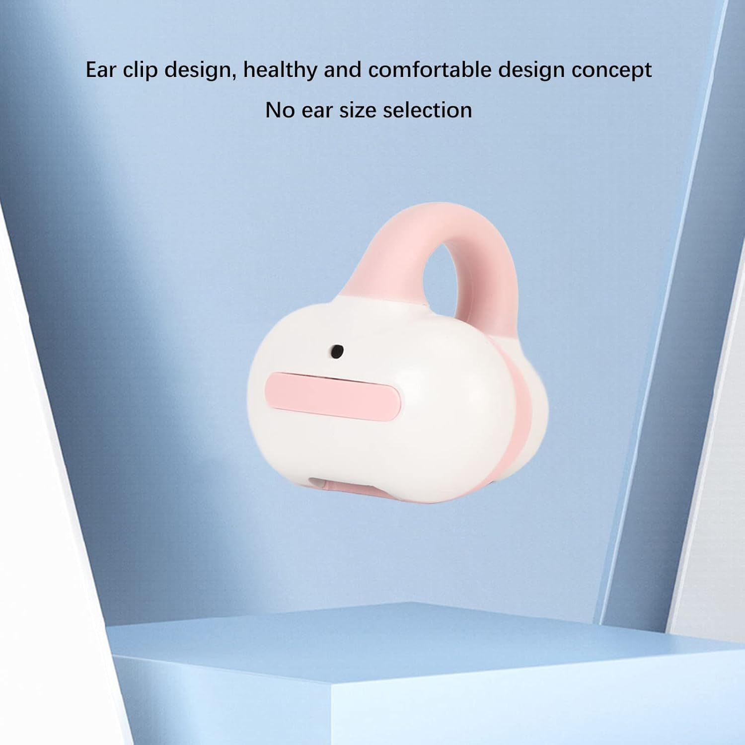 Open Ear Headphones, Clip-On Earphones, Wireless Bluetooth 5.3 Bone Conduction Headphones, Noise Cancel Ling Touch Sports Ear Clip Earphones for Running, Training, Cycling image number 4