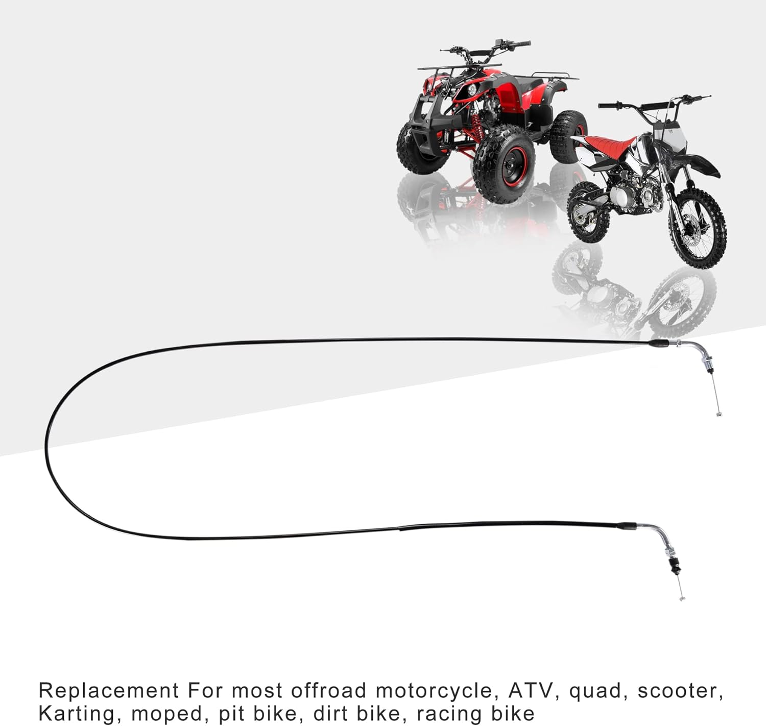 GOOFIT 79" Throttle Cable for 50Cc Chinese Moped Scooter Motor Scooter image number 3