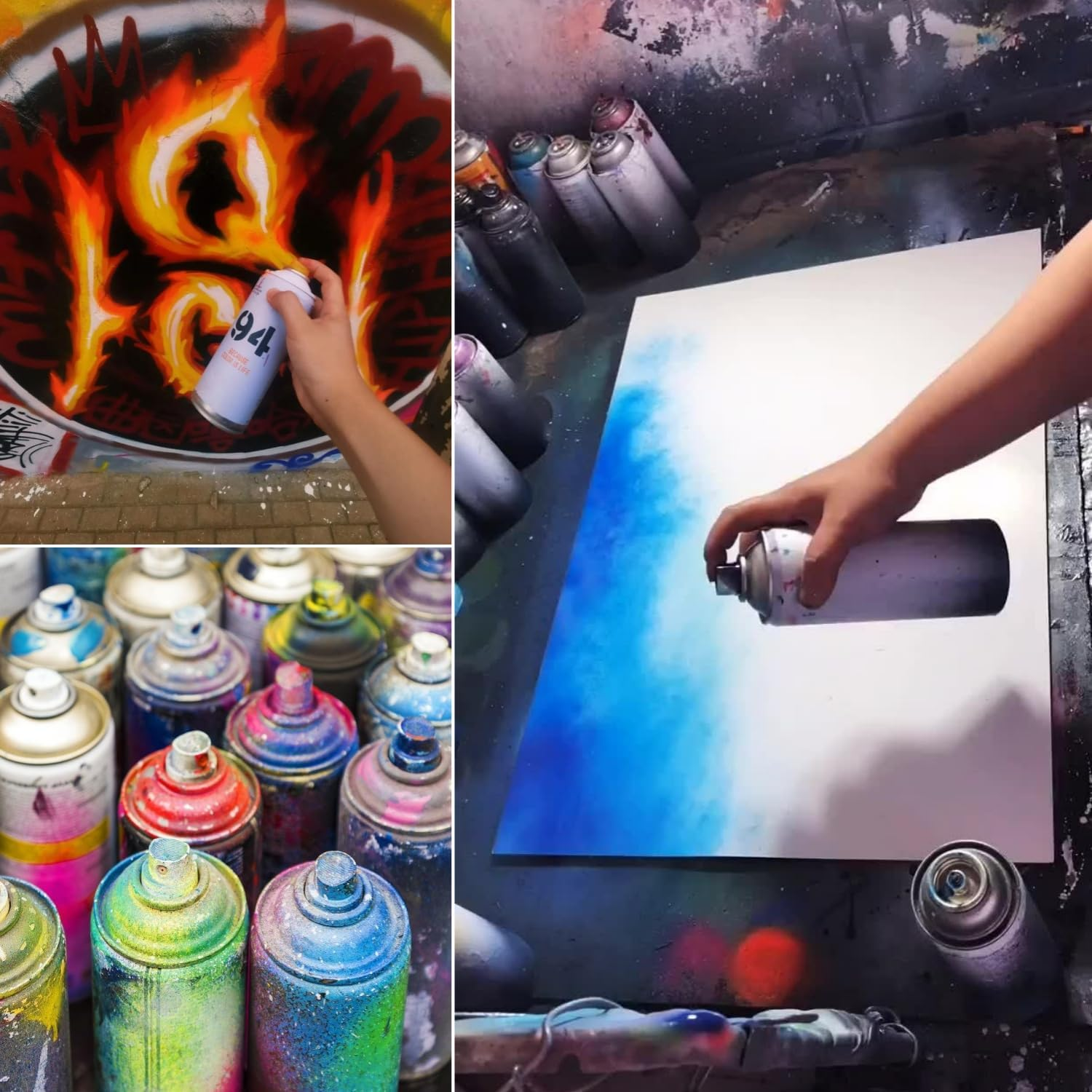 Taicols 20 Pack Flat Jet Spray Paint Caps -Graffiti Car Spray Paint Accessory Supplies for Graffiti, Calligraphy & Art, Red & Black Tips, Compatible with Spray Cans, Durable Paint Can Nozzles image number 6