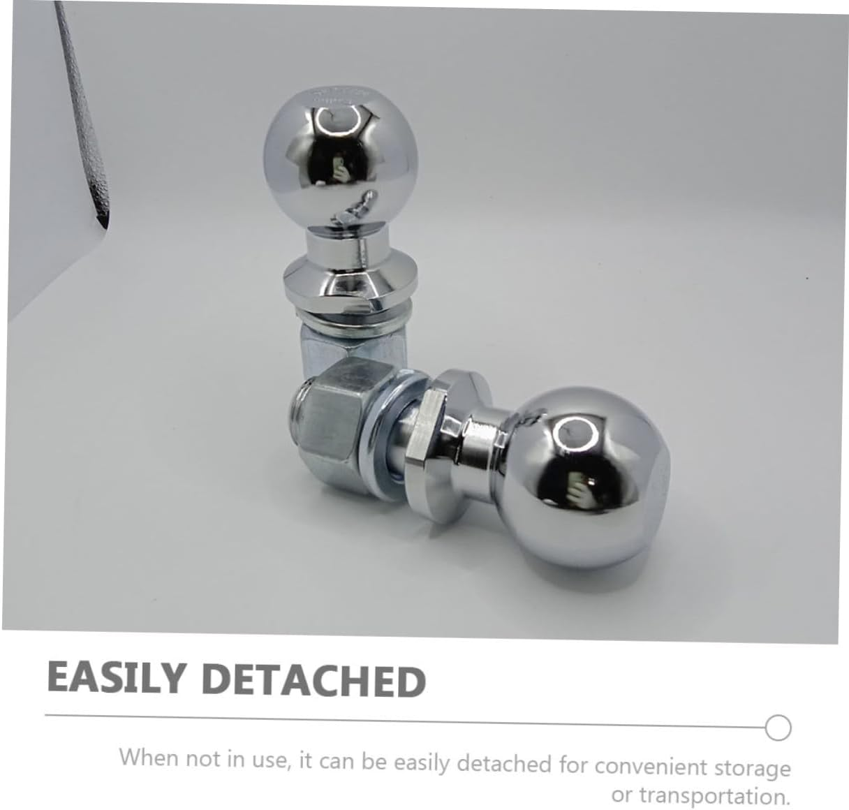 Baluue 50Mm Trailer Hitch Ball M22 Thread Tow Ball for Trailer Towing Heavy Duty Steel Construction Suitable for Off-Road image number 2