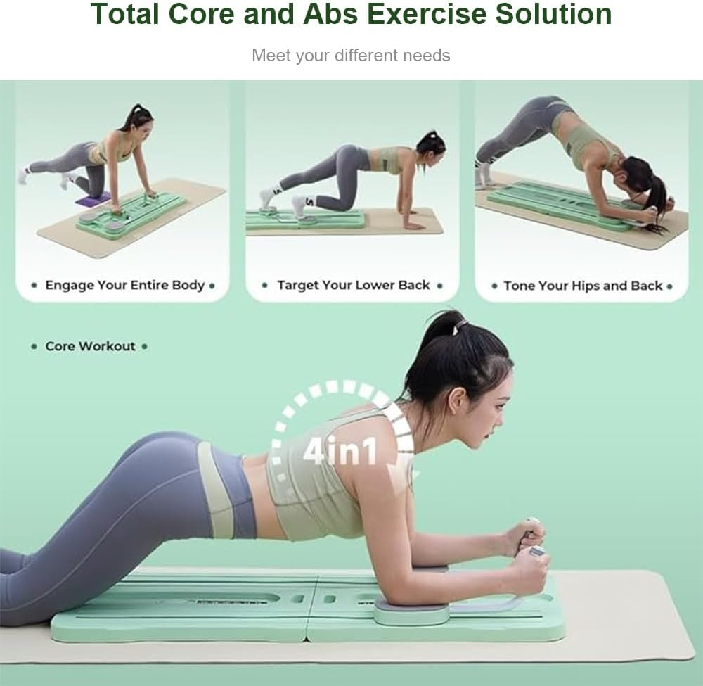 Pilates Board, Multi-Functional Exercise Board, Abdominal Wheel Multifunctional Abdominal Board, Workout Equipment for Abdominal and Core Strength Training, Multi-Functional Exercise Board image number 2
