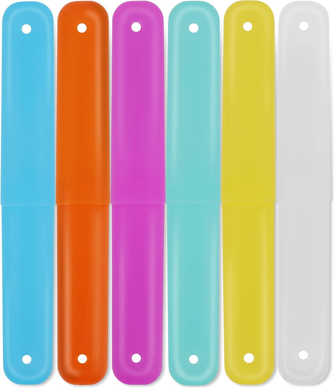 6 Pcs Travel Toothbrush Case Holder, Breathable Portable Toothbrush Container, Multiple Color Clear Toothbrush Holder for Home Trip Camping image number 5