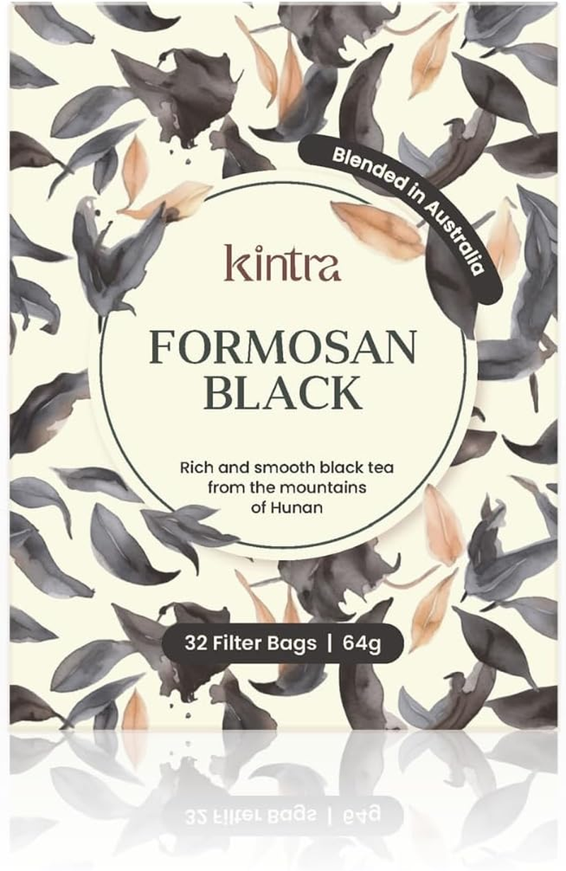 Kintra Foods Organic Formosan Herbal Black Tea 32 Teabags, 64 G