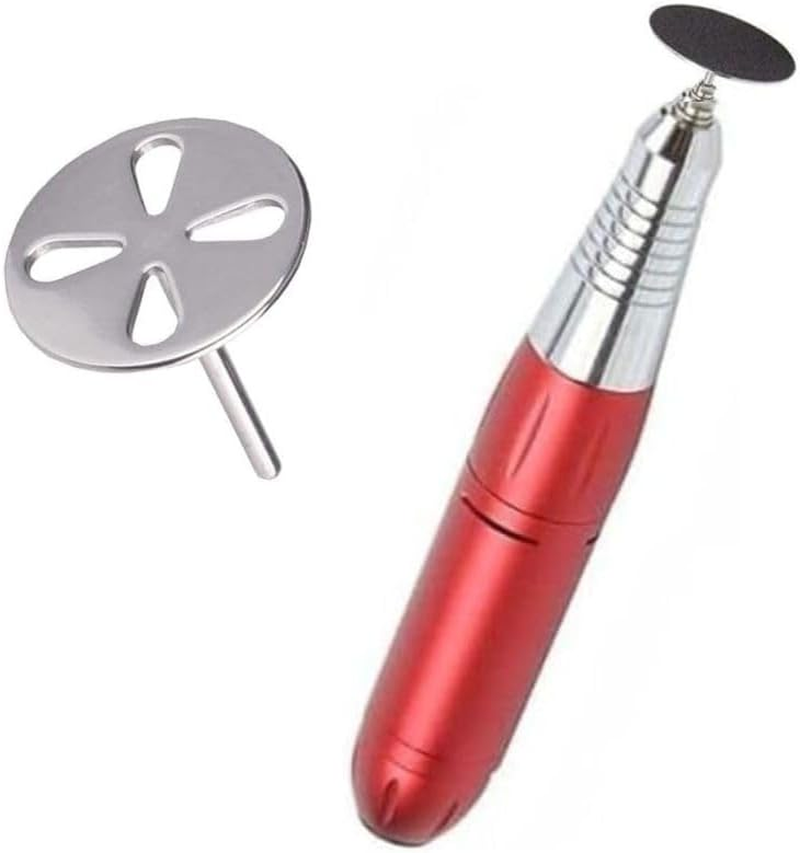 Natury Nails 20 Mm Base Drill Bit and 4 Slots for Interchangeable Pedicure Discs for Nail Lathes, Pedicure, Callus and Roughness (BROCA BASE) image number 1