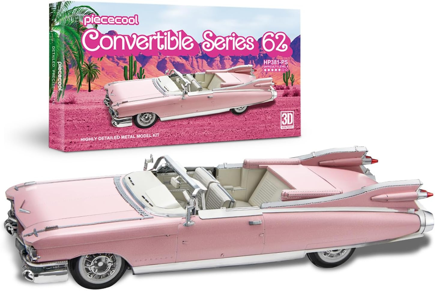 Piececool 3D Puzzles for Adults, Bulletproof Sedan 770K Model Kits Building, Car Model DIY Puzzle Set, Christams Gifts -154 Pcs