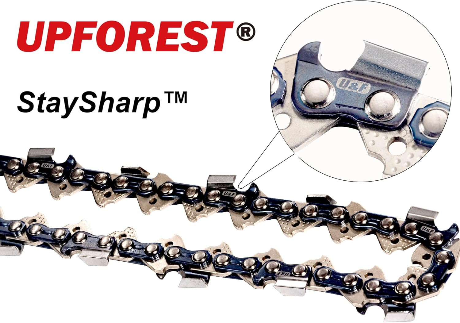 14 Inch Chainsaw Chain for Craftsman 41554, 41556, 41558, Poulan PLN1415, PLN1514, and More Replaces Part Numbers : 966051501, S49, 91VXL049G, 91PX049G (91MOPX49) image number 1
