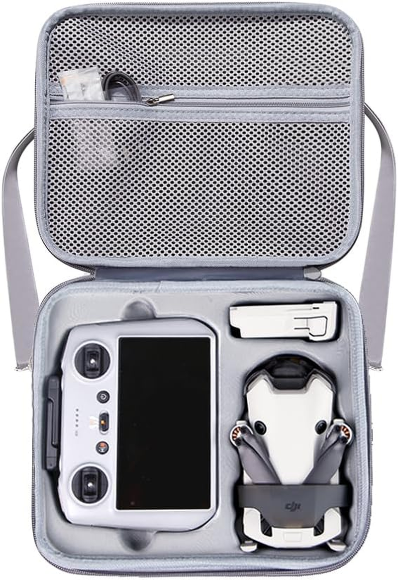 PALUMMA Hard Carrying Case for DJI Mini 4 Pro/Rc 2, EVA Hard Portable Storage Shoulder Bag Compatible with DJI Mini 4 Pro Accessories, Gray image number 5