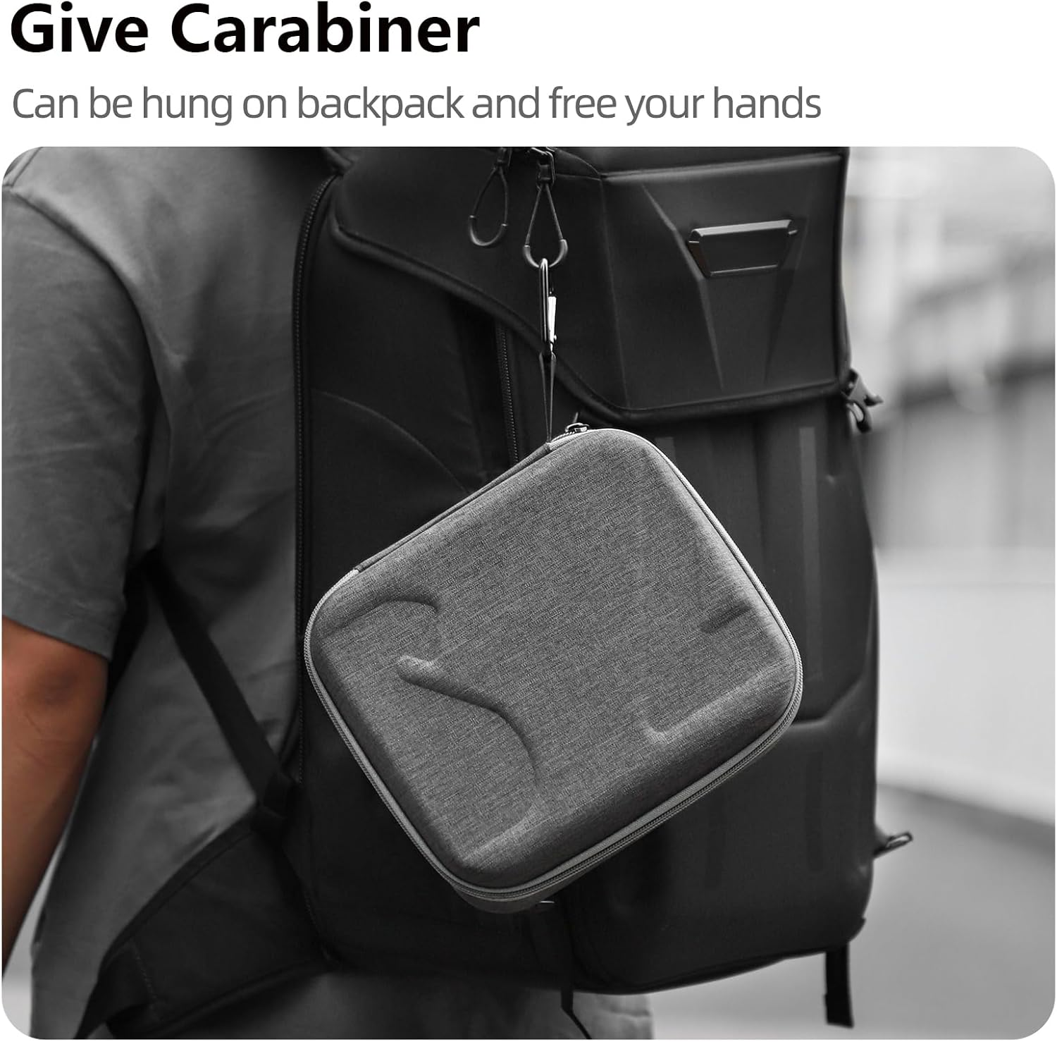 ZJRXM Case for DJI Goggles N3, Portable Storage Bag, Portable Protective Case for DJI Goggles N3, Gray, 228 * 201 * 101Mm