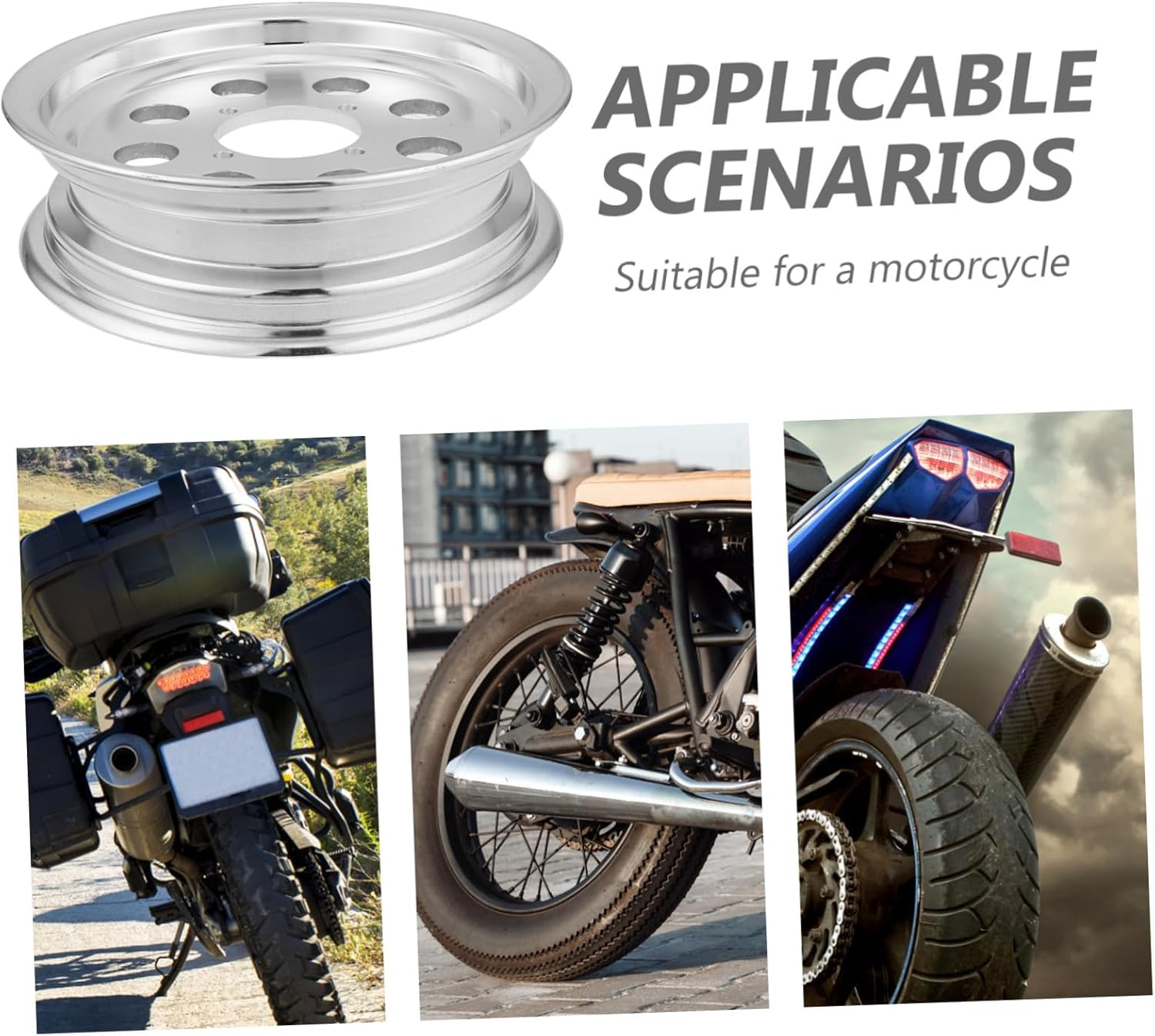 CHILDWEET Mini Motorcycle Front Wheel Rim Replacement Lightweight Aluminum Alloy Spare Part for Monkey Zj Series Enhanced Traction and Stability Easy Installation for Improved Handling image number 4