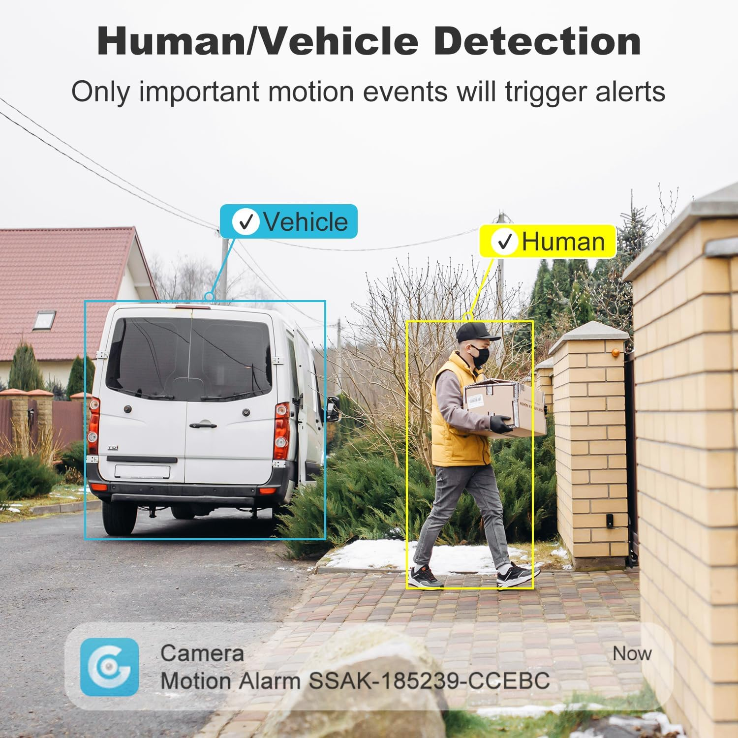 GENBOLT 2.5K Security Camera Outdoor with 180Ultra-Wide Angle, 2.4/5 Ghz Dual-Lens Poe Security Camera, Smart Human/Vehicle/Pet Detection, Color Night Vision, Two-Way Audio image number 5