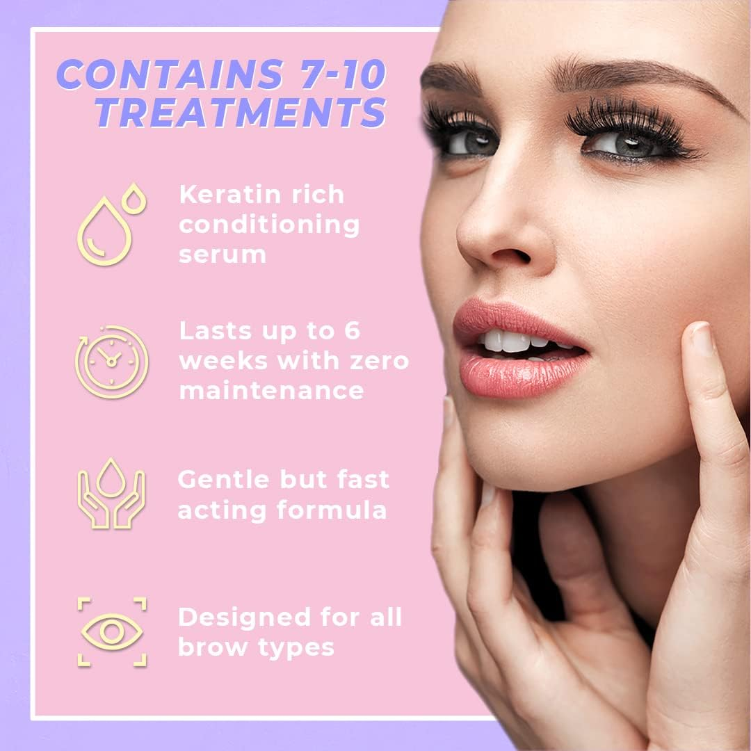 Brow Lamination Kit by CICI | Professional Instant DIY Eyebrow Lamination Lift Kit with Keratin Conditioning for Fuller, Thicker, Beautiful Brows | Easy to Use & Long Lasting Results image number 3