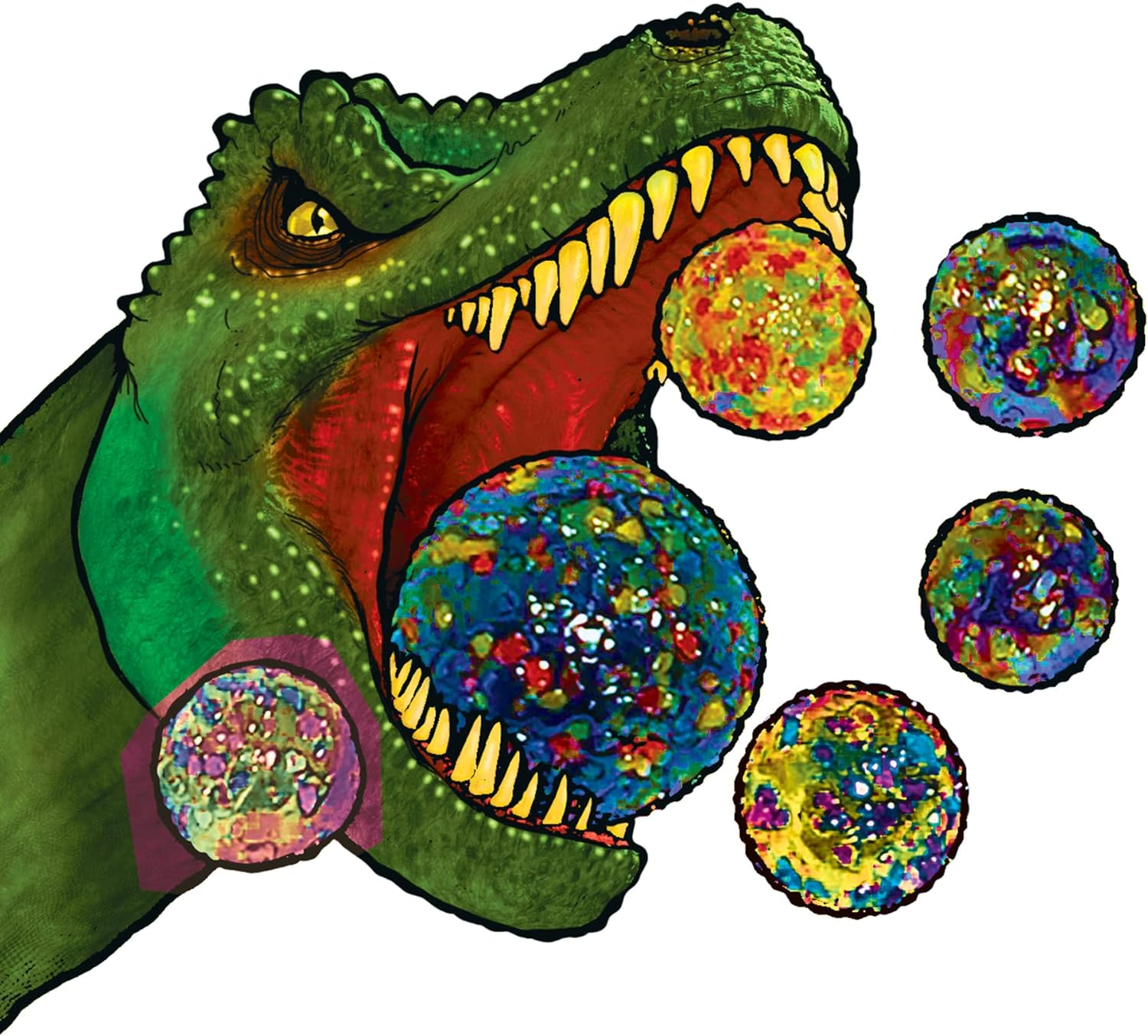 House of Marbles T-Rex Net Bag of Marbles image number 1