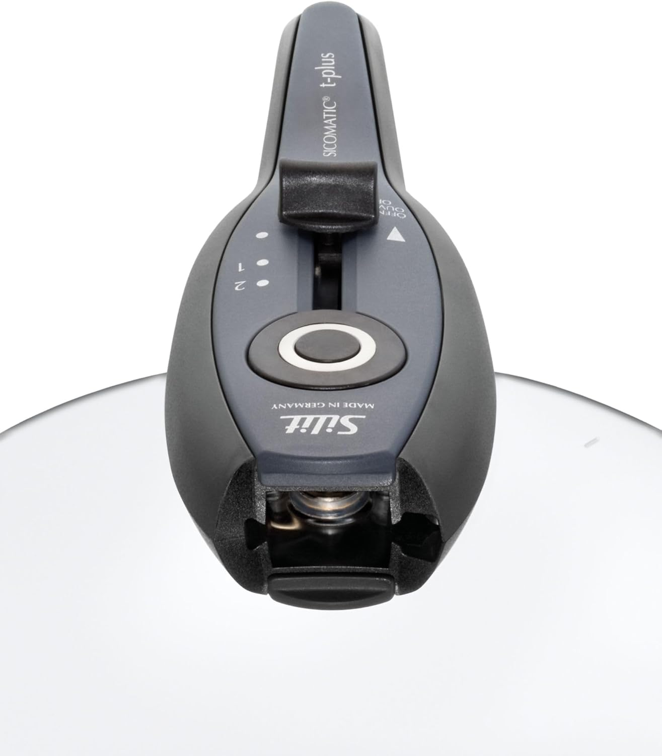 Silit Sicomatic&reg; T-Plus Pressure Cooker 2.5L without Insert &Oslash; 18 Cm Black Made in Germany inside Scale Silargan&reg; Functional Ceramic Suitable for Induction Hobs image number 1