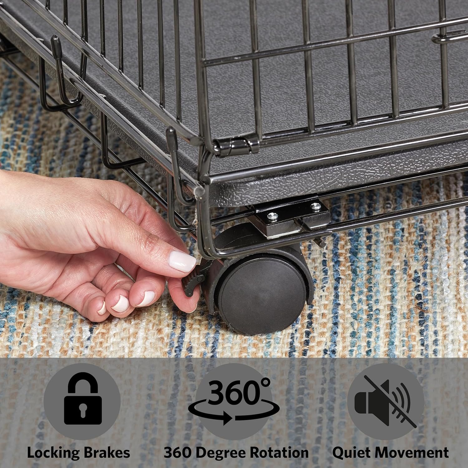 Midwest Homes for Pets Universal Crate Casters, 2 Count (Pack of 1)