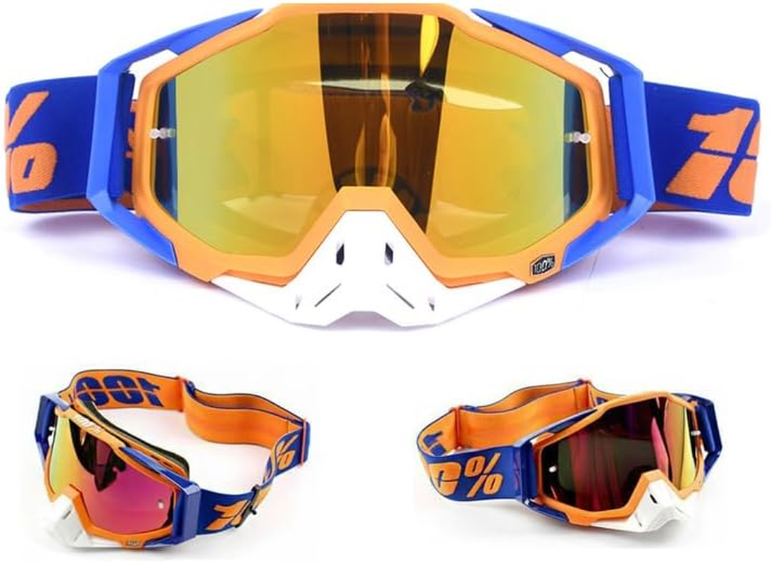 Motorcycle Racing Goggles Motocross MX MTB ATV UTV Dirt Bike Off-Road Eyewear - Windproof, Adjustable, High-Quality Sponge Padding image number 1