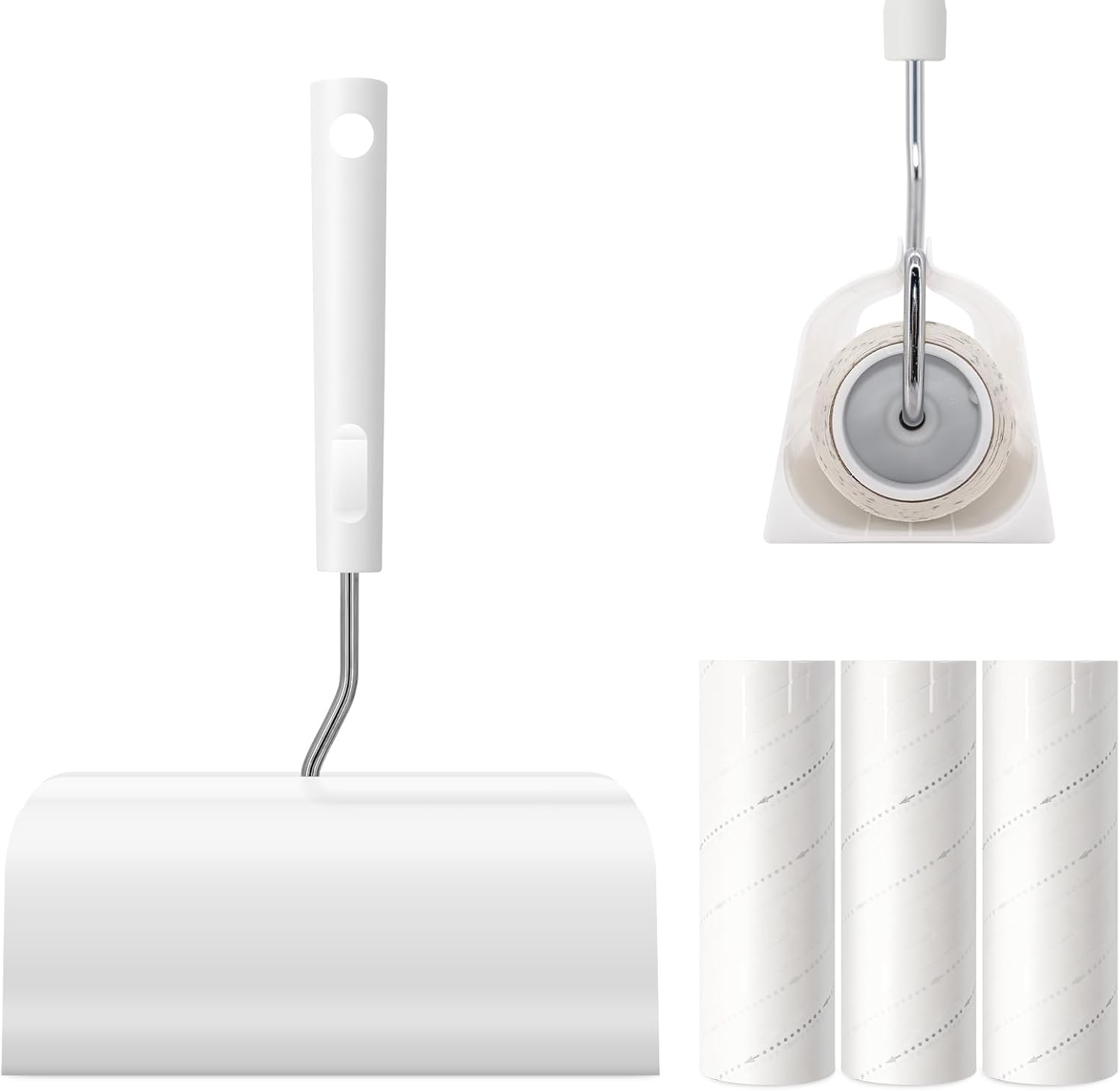 MUUNYOTA 6.3 Inch Lint Rollers for Pet Hair Extra Sticky, 360 Sheets(4 Rollers) Reusable Lint Roller Removal Tool, Set for Clothes, Furniture, Carpet, Dog & Cat Hair Remover image number 5