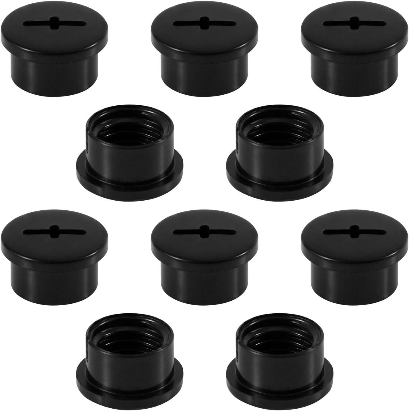 10Pcs Bladder Valve Screws for Riddell Speedflex and Speed Lcon, Black Football Helmet Bladder Valve Screws Plastic Practical Valve Caps for Teenagers Adults Football Helmets image number 4