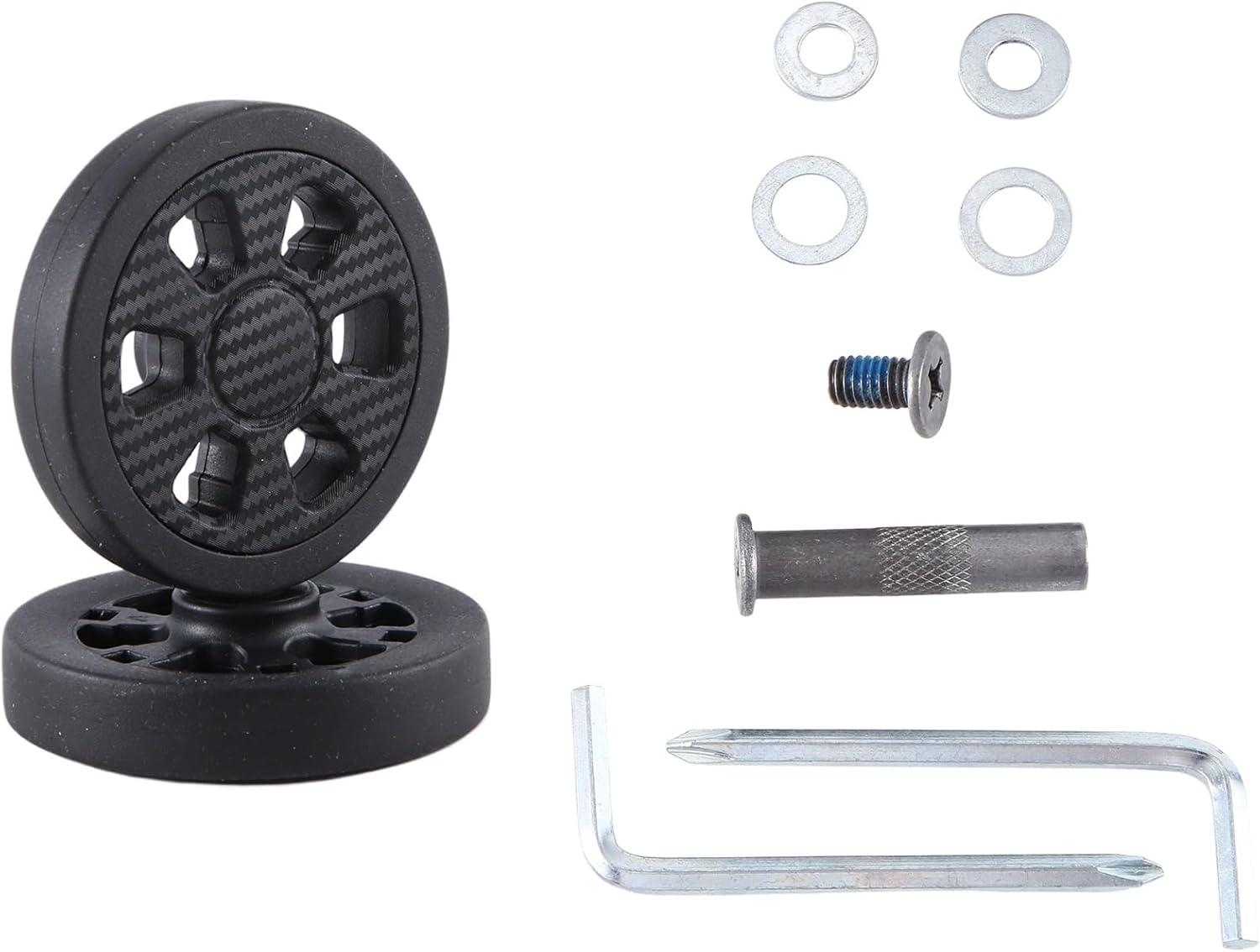 Replacement Wear PU Caster Suitcase 60X11Mm Luggage Wheel 8Mm Double Wheel