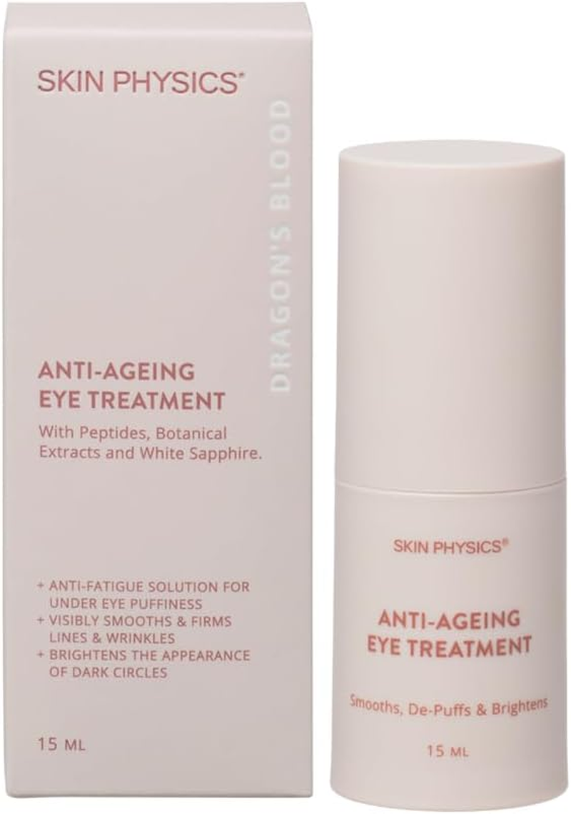 Skin Physics Dragon&rsquo;S Blood Anti-Ageing Eye Treatment 15Ml, White Sapphire Brightening, Peptides + Hyaluronic Acid, Fragrance-Free Eye Cream for Fine Lines, Dark Circles & Puffiness image number 6