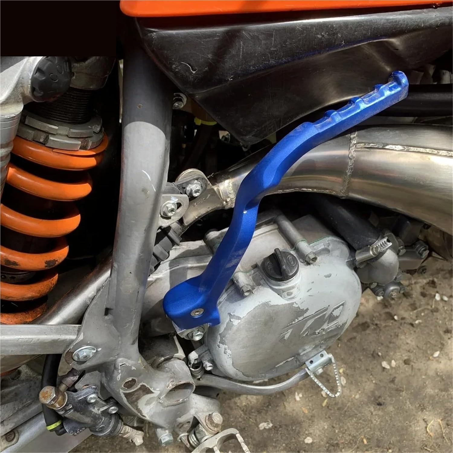 Motorcycle Forged Kick Start Lever Pedal Levers Compatible with YZ250F YZ450F YZ250FX YZ450FX WR250F WR450F YZ125 YZ250 Yz250X(Blue 2) - Blue 3 image number 4