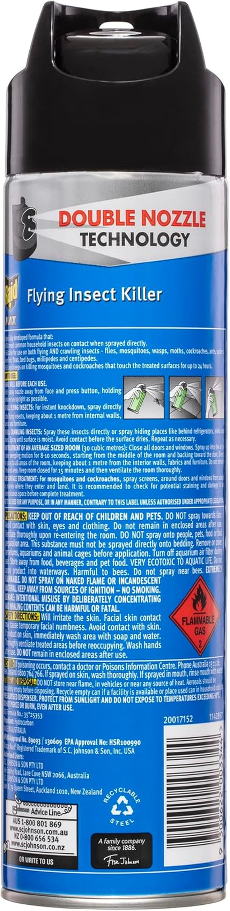 Raid Max Flying Insect Killer Spray 300 G