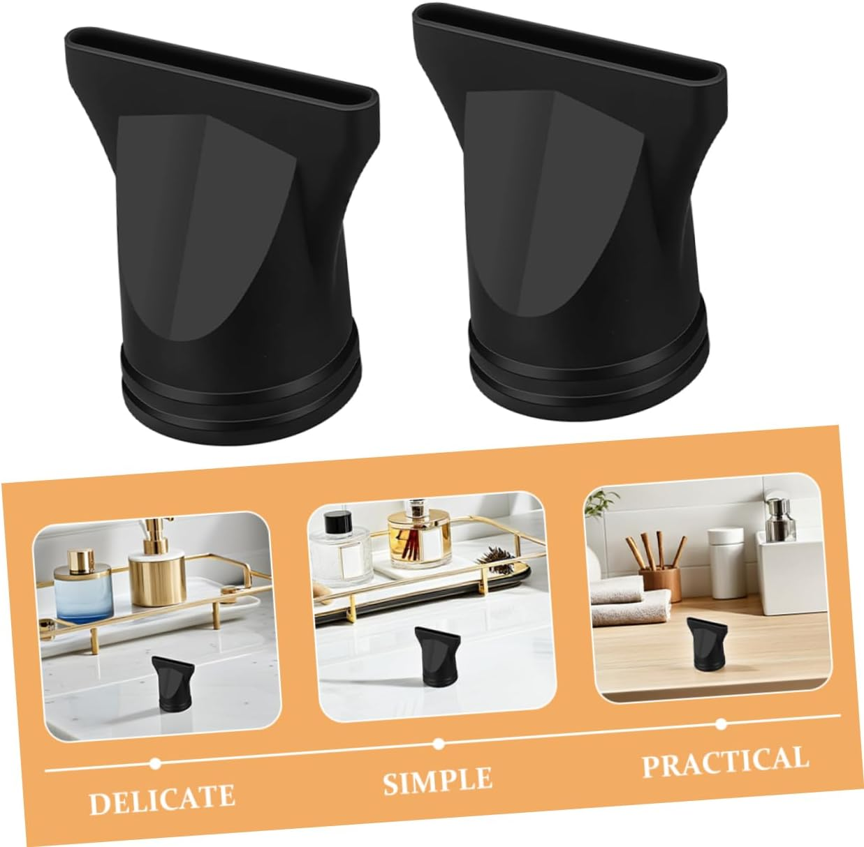 LOLIPPYY 5Pcs Hair Dryer Diffuser Attachment Diffuser Hair Dryer Nozzle Salon Supply