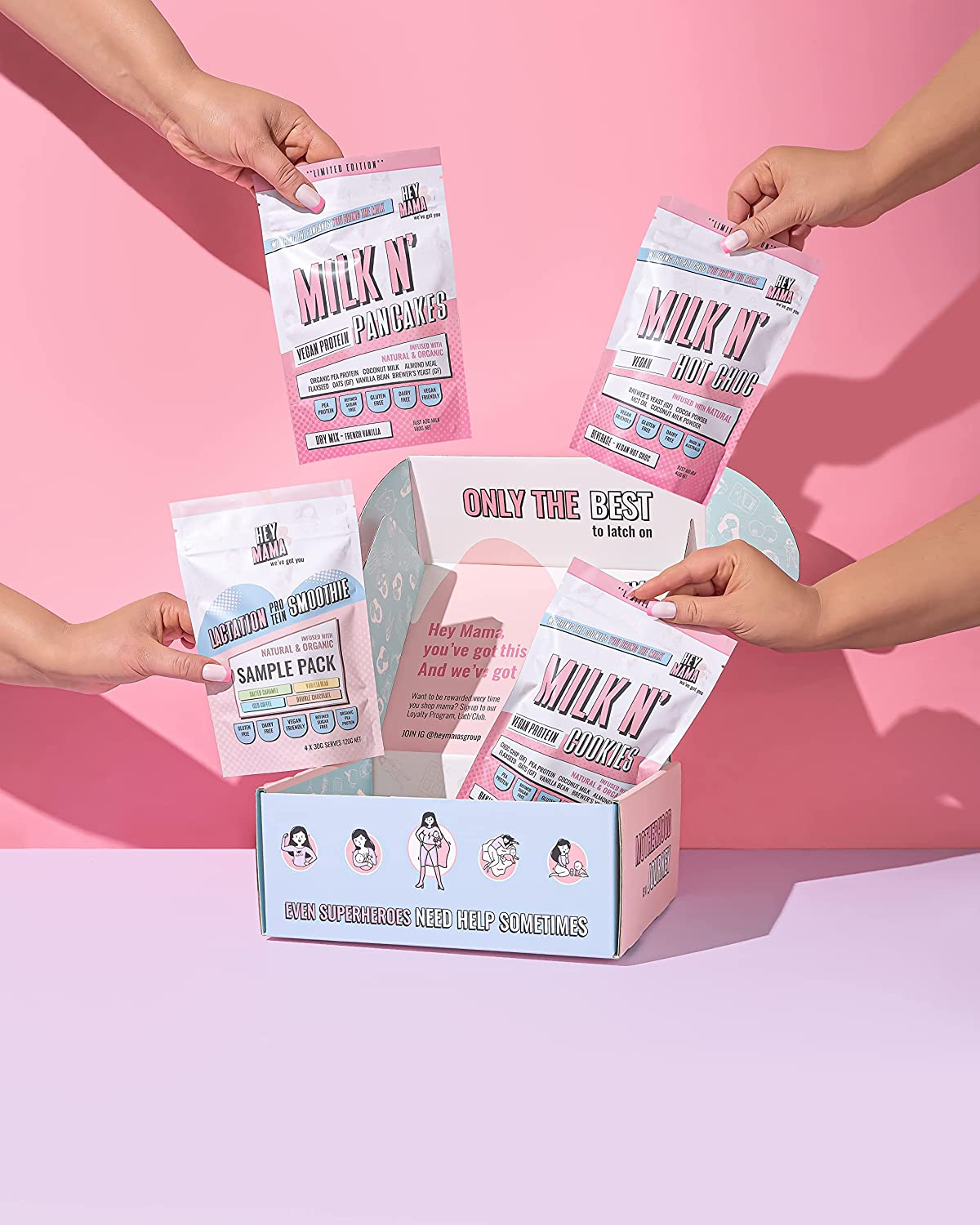 Hey Mama Lactation Hot Chocolate - Breastfeeding Support, Postpartum Nutrition, Gluten and Dairy Free - 250G 25 Servings image number 2