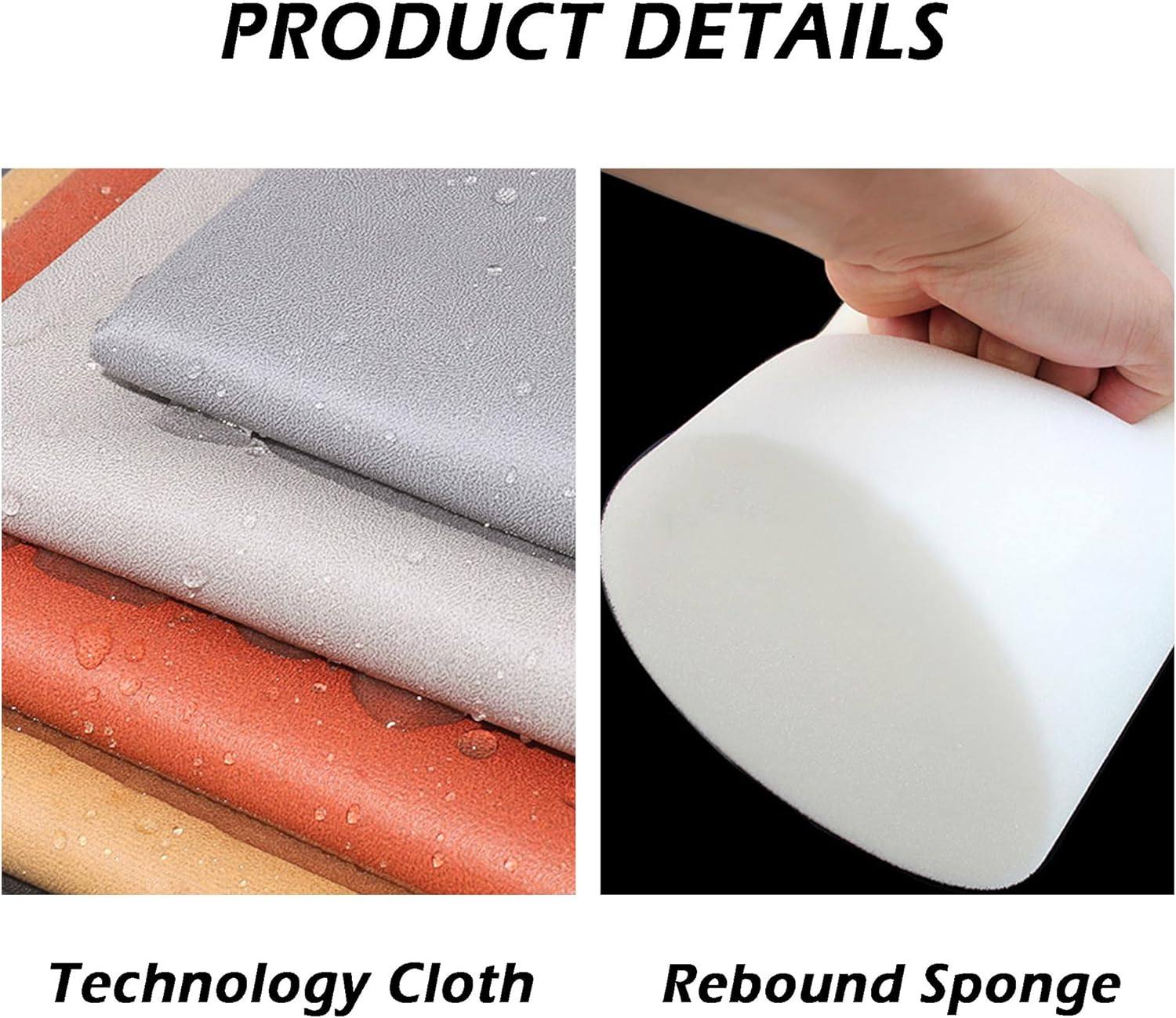 DUOLEH round Head Neck Bolster Pillow, round Roll Cylinder Pillow Back Support Cushions, Waterproof Lumbar Pillow for Sofa/Bed/Car, Headboard Pillow Bed Pillow (40X12Cm,Dark Grey) image number 6