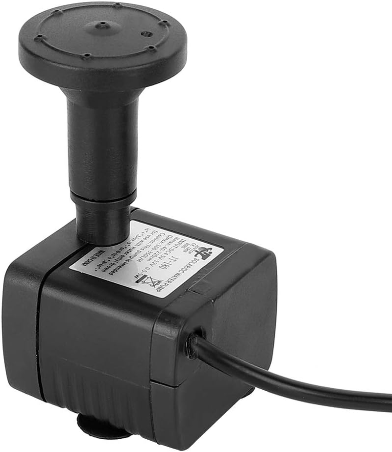 1.4W Solar Panel Submersible Fountain Kit for Small Pond, Garden Decoration - 5 Sprinkler Heads image number 5