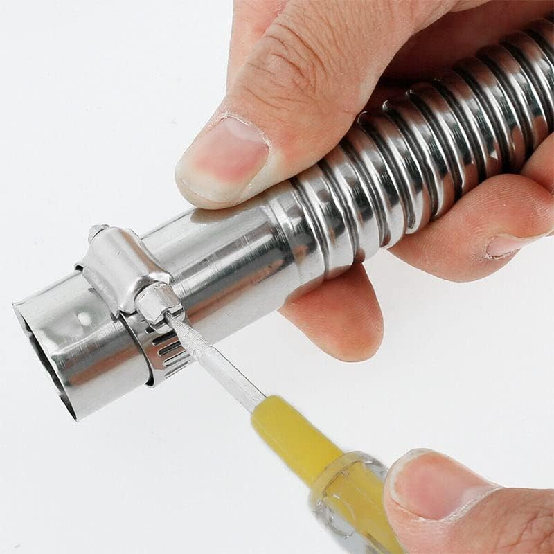 AIMALL Air Diesel Heater Exhaust Pipe Hose Kit with 24Mm Silencer Muffler, 120Cm Exhaust Pipe, Filter, Clamps, Screws, Bracket for Eberspacher Heaters