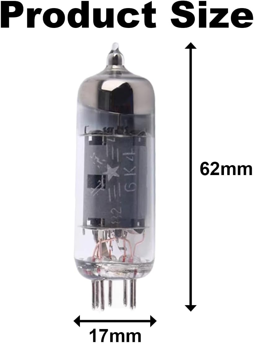 2Pcs Tubes 6K4 Electronic Tubes Valve Vacuum Tube,Replaces 7-Pin 5654/6Ak5/6Ak5W/6Zh1P/6J1/6J1P Tube Preamplifier Tubes,Amplifier DIY Preamp Vacuum Tube image number 6