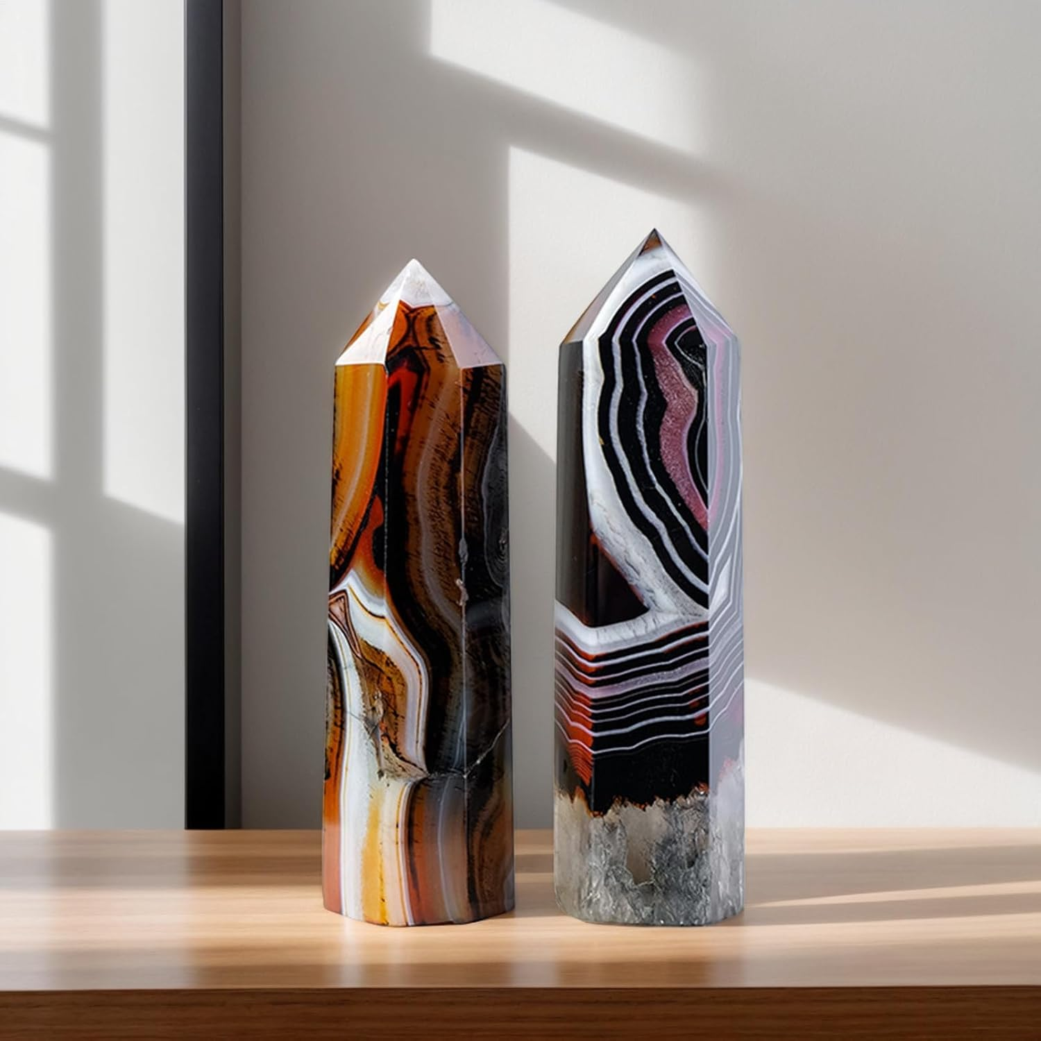 Crystal Tower - Energy Meditation Stone,Decorative Polished Handmade Health & Household for Home Spiritual Beginners image number 3