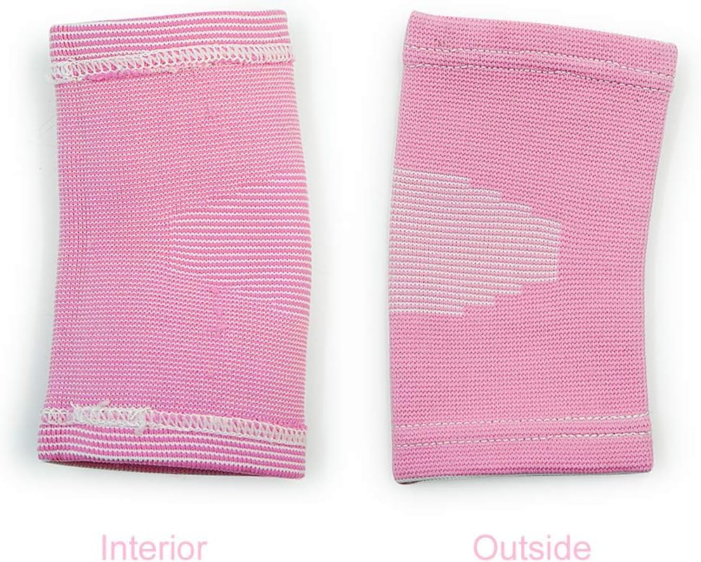 Compression Elbow Brace Support -Knit Arm Sleeves for Tennis Basketball Weightlifting Biking Arthritic (Pink, M) image number 2