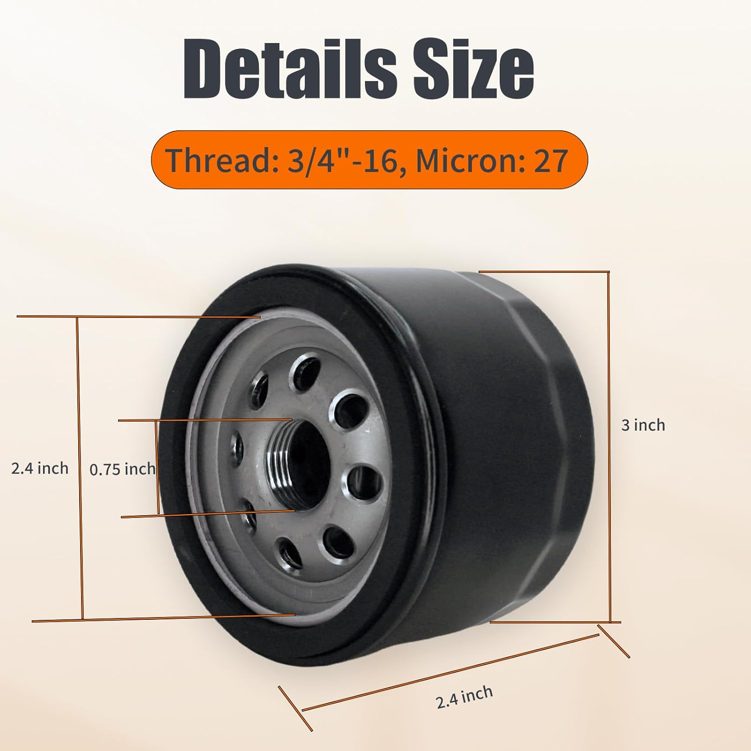 Caalii Tune up Kit for Husqvarna Z254F Parts, Oil Filter Air Filter for Husqvarna Zero Turn Lawn Mower.Gravely Oil Filter for Kawasaki Oil Filter RF651V FR730V FS481V FS541V FS600V FS730V. image number 4