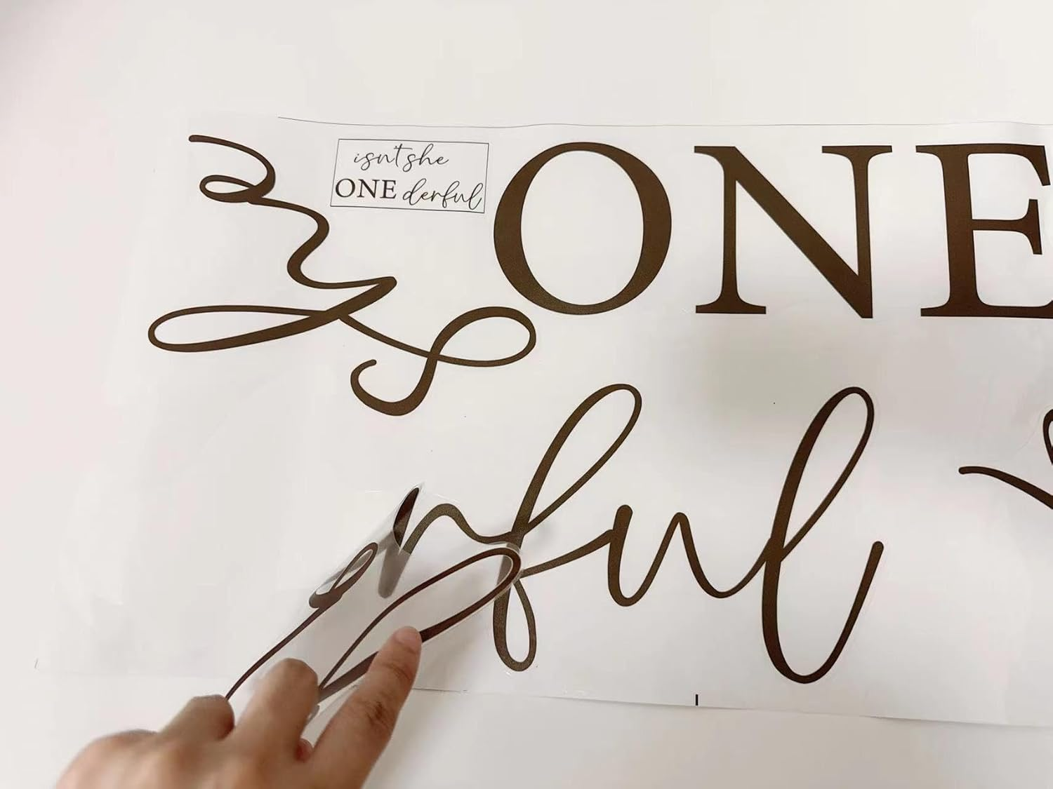 Isn'T She Onederful First Birthday Party Theme Backdrop Decal - Isn'T She Onederful First Birthday Party Sign for Balloon Arch Decal,Newborn Onderful Birthday Girl (Isn'T She Onederful Decal) image number 6