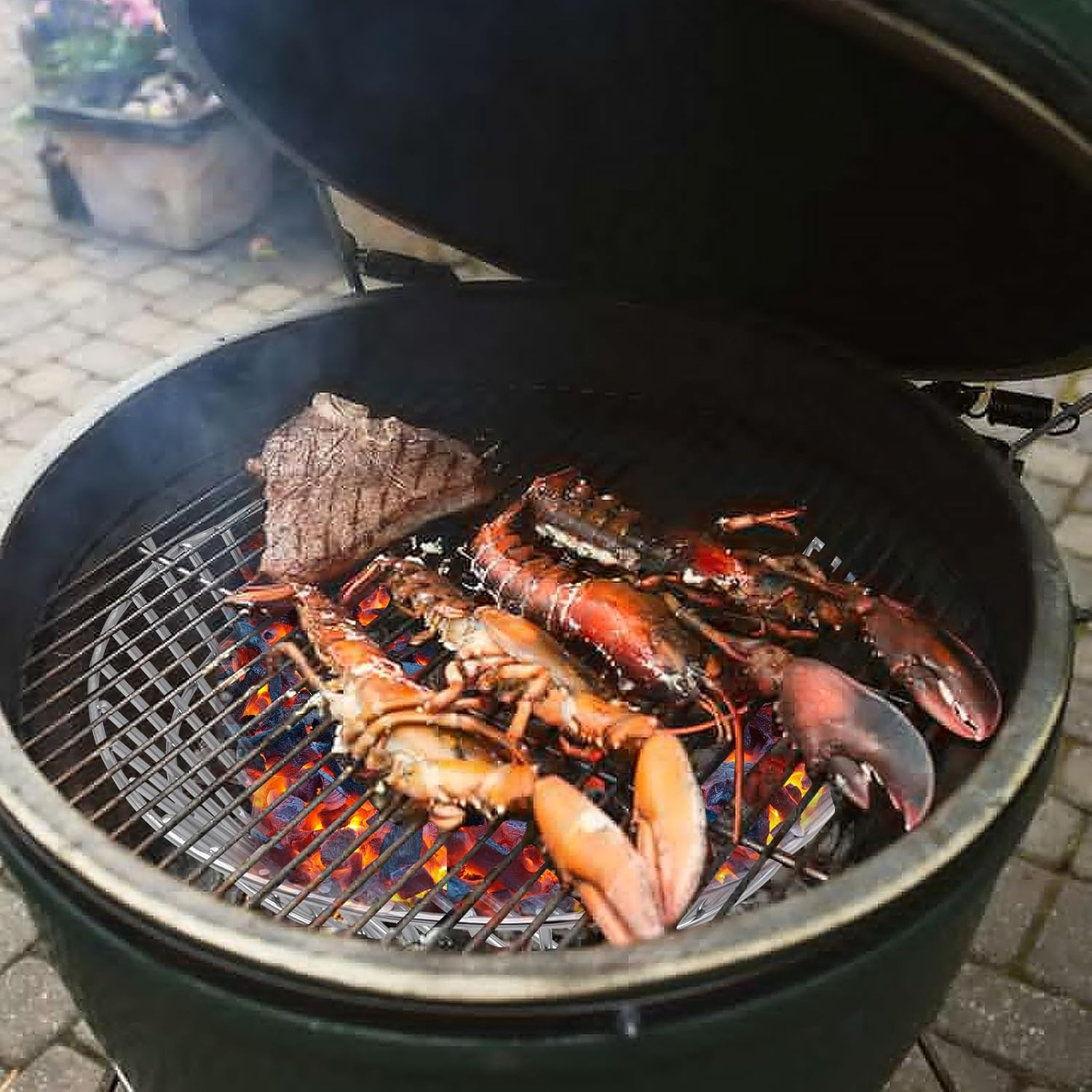 14 Inch Stainless Steel Charcoal Grill Ash Basket for Large BGE Kamado Joe Classic and Other Similar Grills image number 3