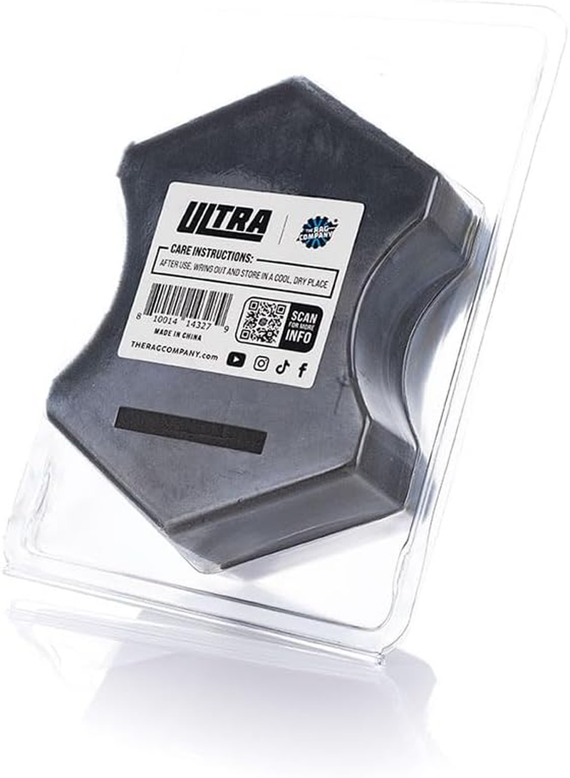 The Rag Company Ultra Safe Sponge - Latest Foam Technology Safe for All Types of Paint and Wheel Finishes - Easy-To-Hold Ergonomic Grip for Wash Bucket and Rinseless Washing - Dark Grey image number 3