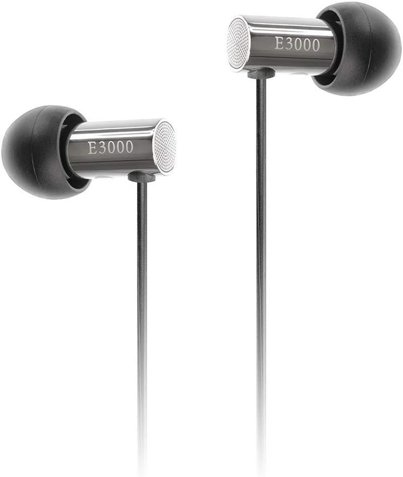 Final E3000 in Ear Isolating Earphones, 6.4Mm Dynamic Driver, High-Resolution, Stainless Steel Housing, Swing-Fit Eartips - Stainless Steel