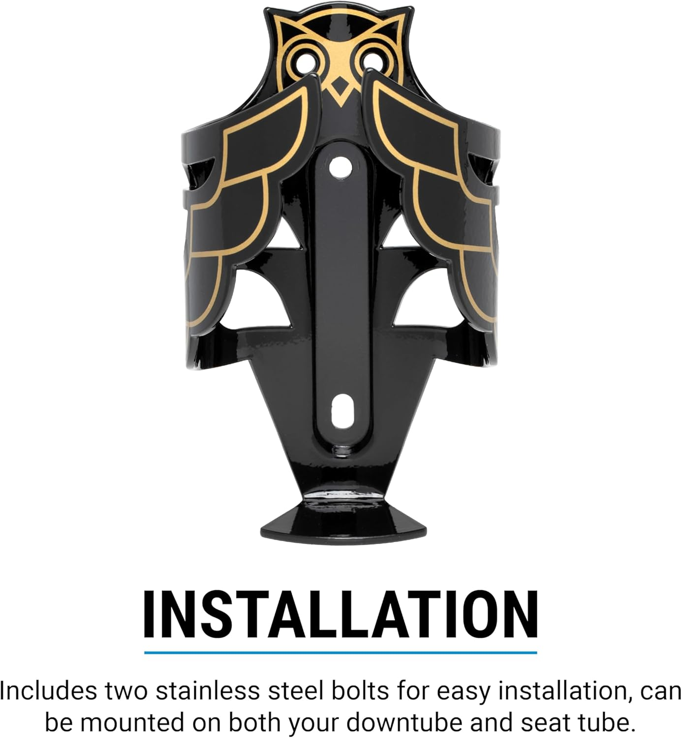 Portland Design Works Owl Water Bottle Cage - White image number 2