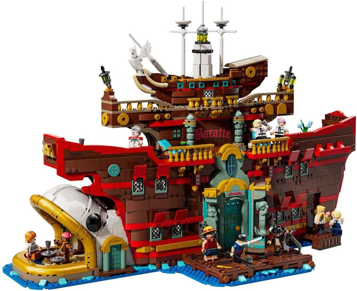 LEGO&reg; ONE Piece the Baratie Floating Restaurant (3402 Pcs) Toy for Anime Lovers & Fans of the Netflix Live Action Show, Model Kit for Men & Women, Pirate Boat Adventure, Building Set for Adults 75640 image number 4
