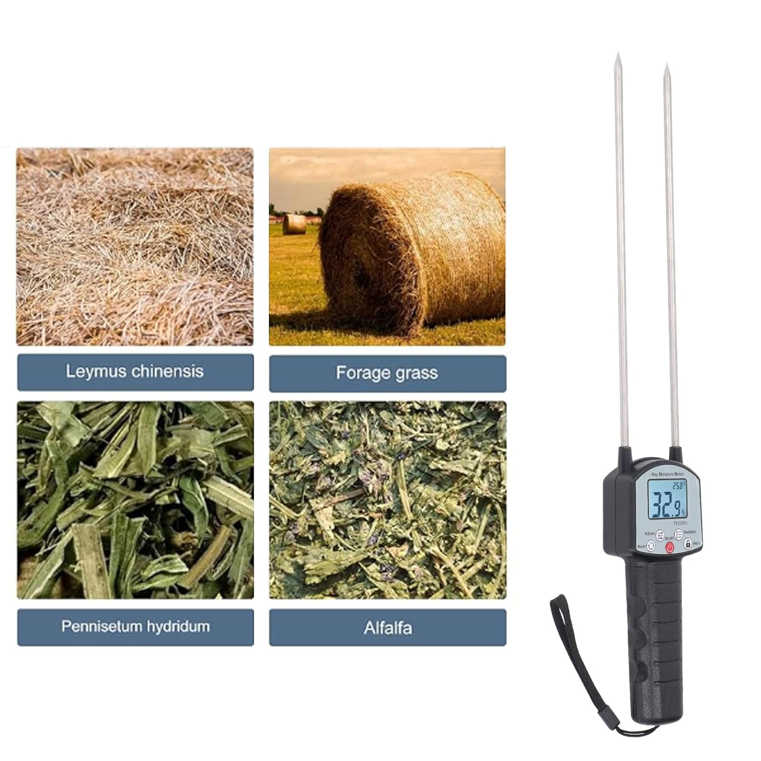 TOPINCN Digital Humidity Meter Portable Design High Accuracy Prevent Spoilage for Producers image number 1