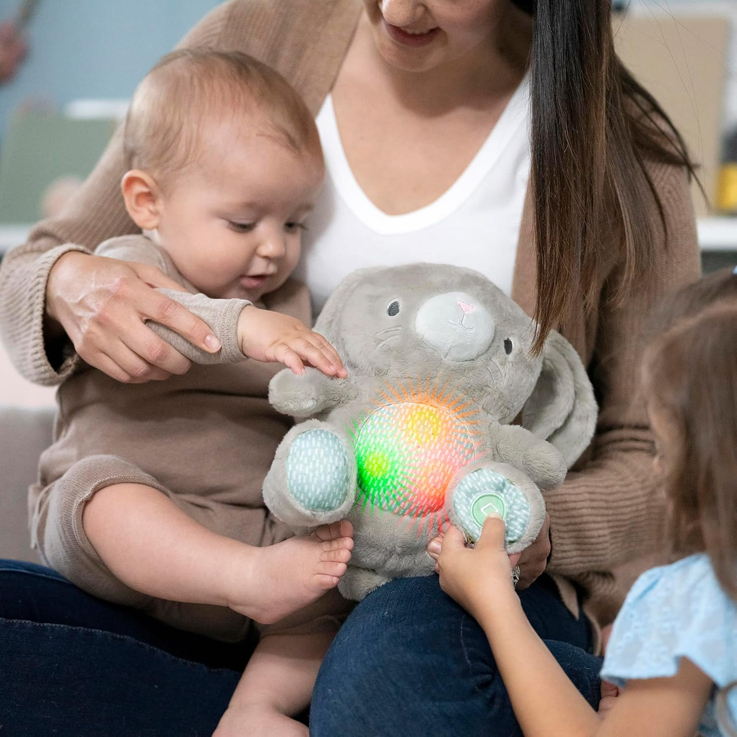 Ingenuity Heart to Hugs Sylvi Soothing Plush Toy with Lights, Vibrations, & Music