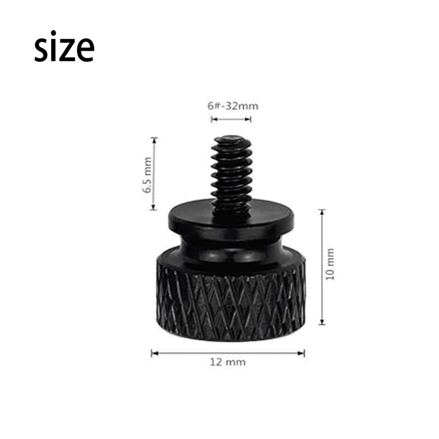 Roczential 10 Pack Thumb Screws Anodized Thumbscrews for Computer Case，Cover Hard Drive (6-32 Thread) image number 1