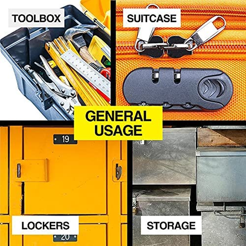 [4PCE] Handy Hardware Padlock Keyed Alike Random Colour(Blue, Green, Purple) 20Mm Best Used for Backpacks, Luggage, Computer Bags, Locker, Gym and More image number 2